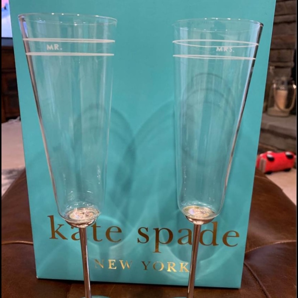 Kate spade champagne flutes